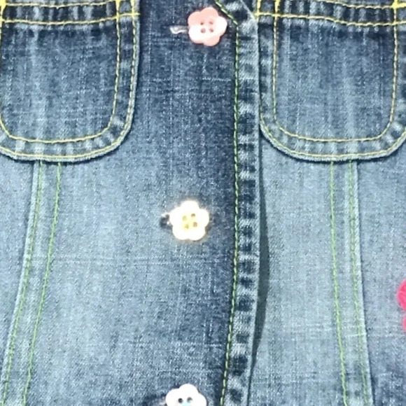 4/$20 🥳Flower Print  Jean Vest - Picture 3 of 5